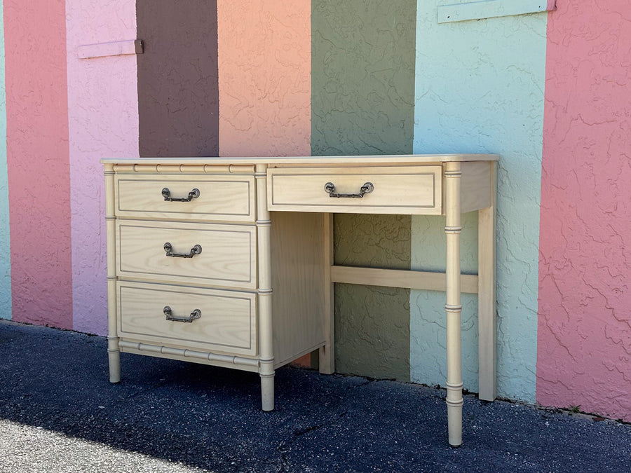 Palm Beach Chic Faux Bamboo Desk