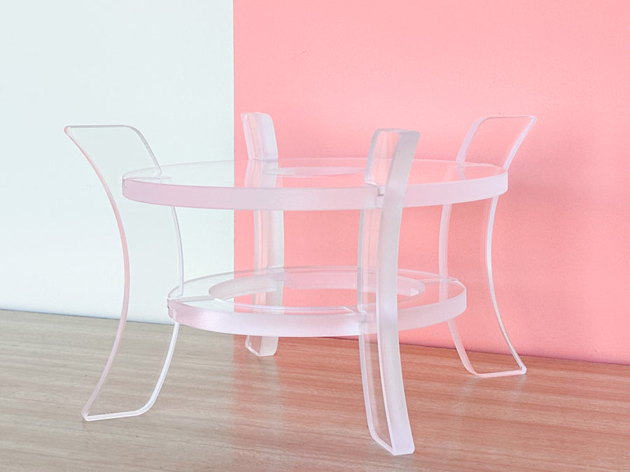 Lucite Cachepot Pedestal