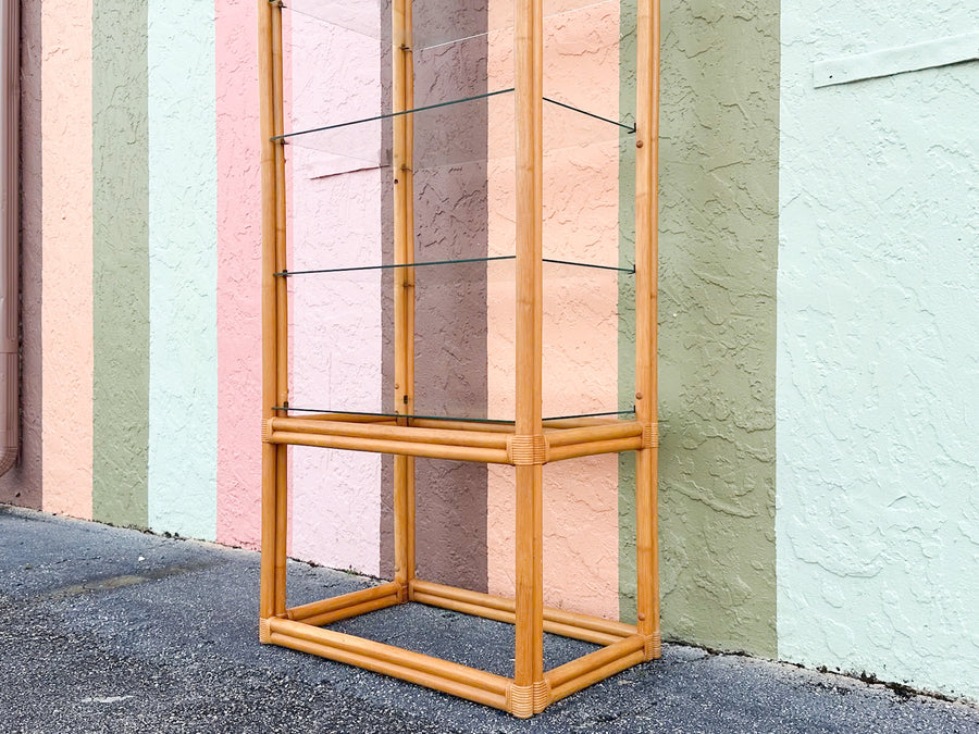 Rattan Pagoda Etagere
