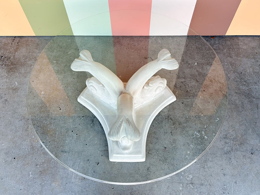 Concrete Koi Fish Coffee Table
