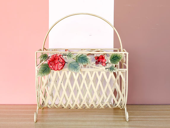 Granny Chic Tole Magazine Rack