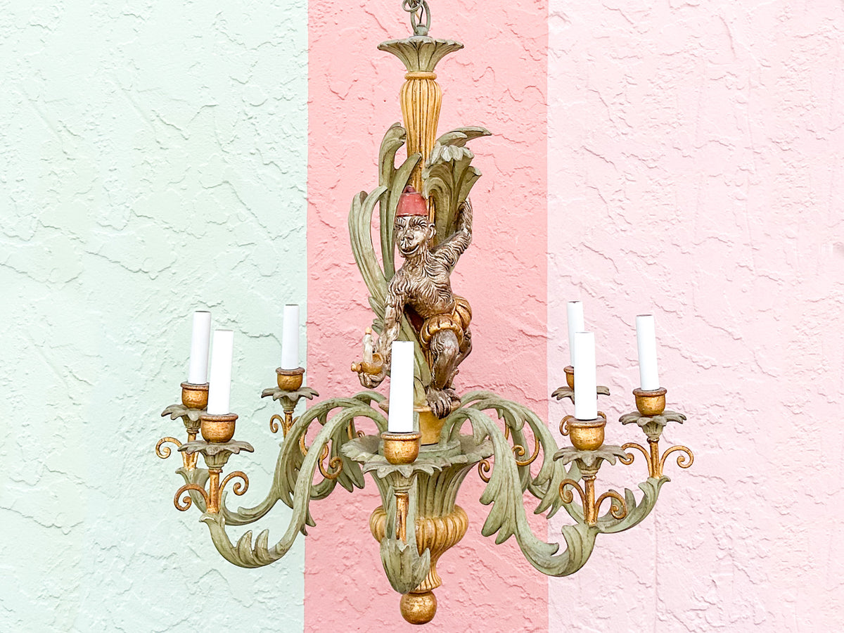Whimsical Monkey Chandelier
