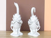 Pair of Fitz and Floyd Swan Candle Holders