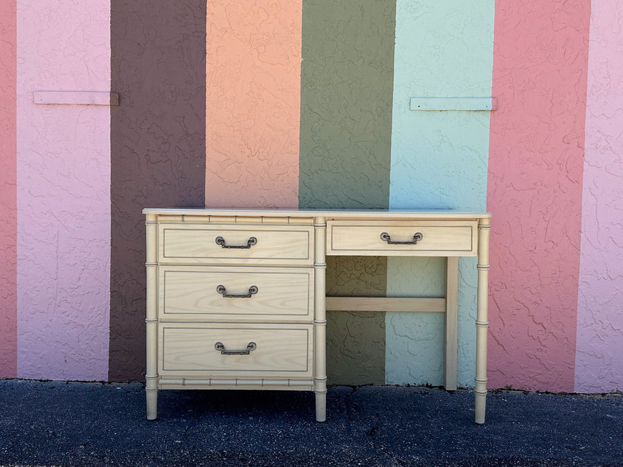 Palm Beach Chic Faux Bamboo Desk