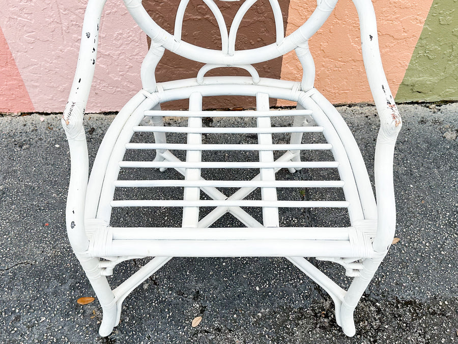Hekman Rattan Chippendale Desk and Chair