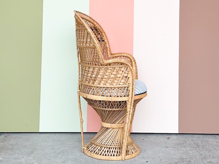 Sweet Rattan Child's Peacock Chair