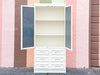 Palm Beach Faux Bamboo Mirrored Cabinet