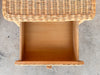 Pair of Whimsical Wicker Nightstands