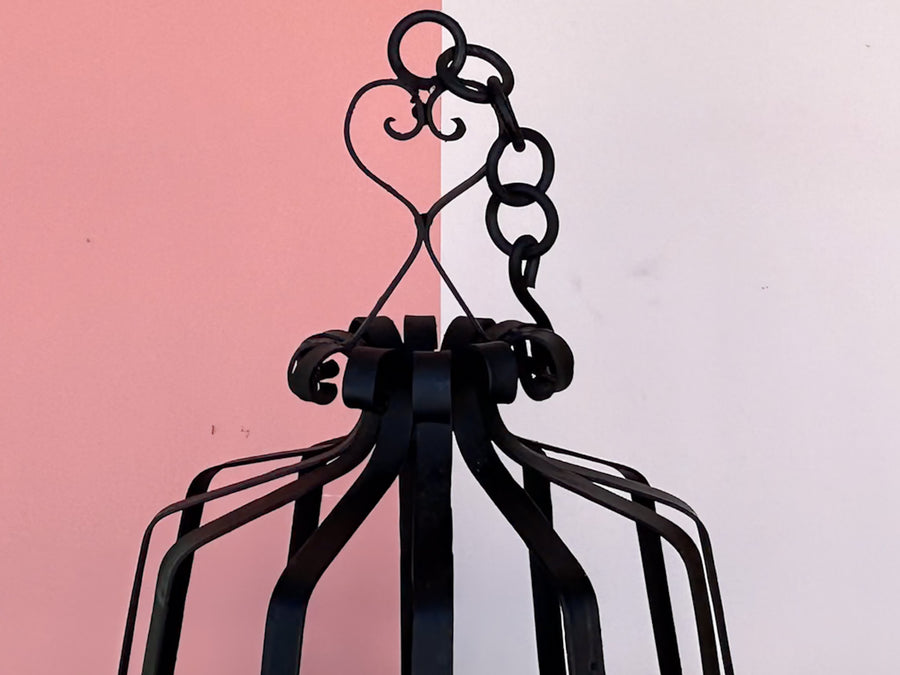 Whimsical Wrought Iron Birdcage