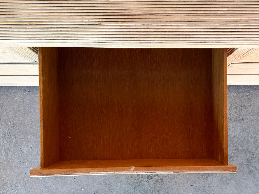 Coastal Cool Pencil Reed Rattan Credenza