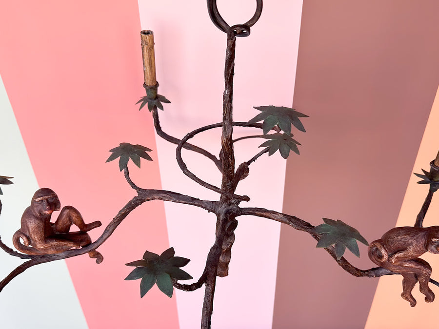 Whimsical Monkey Huebbe Chandelier