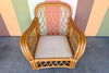 Rattan Lounge Chair and Ottoman