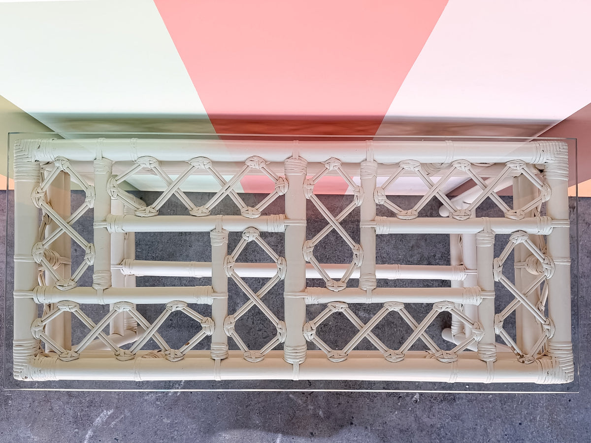 Ficks Reed Rattan Console