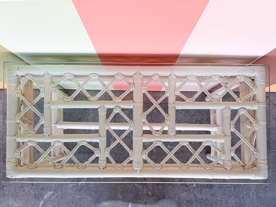 Ficks Reed Rattan Console