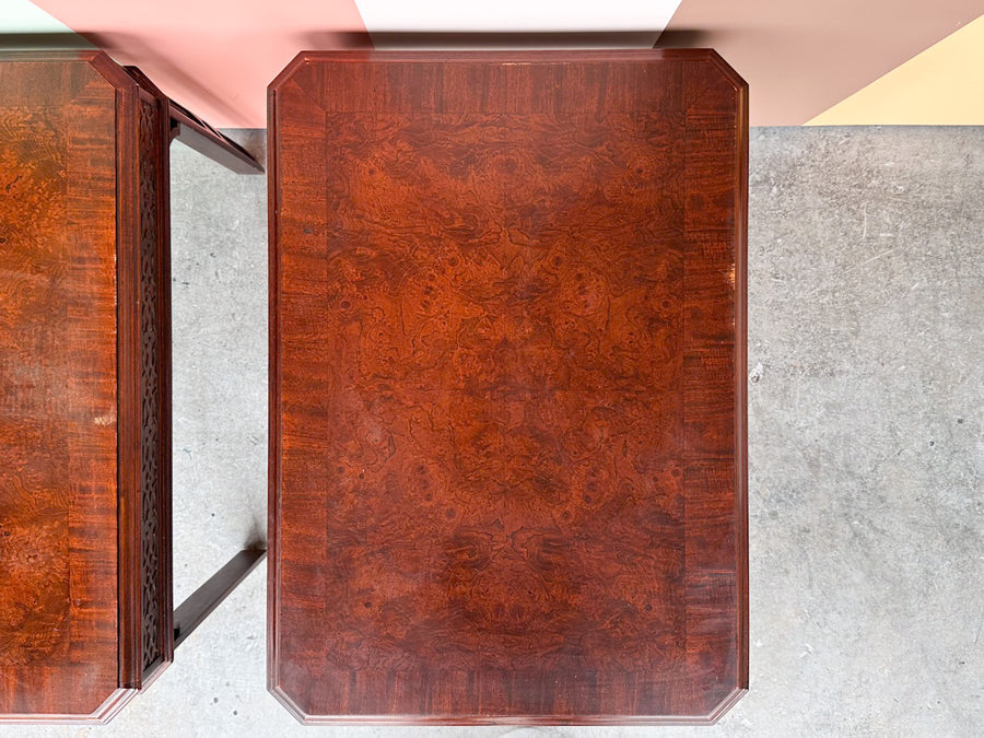 Pair of Handsome Fretwork Side Tables