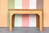 Old Florida Parquet Rattan Desk