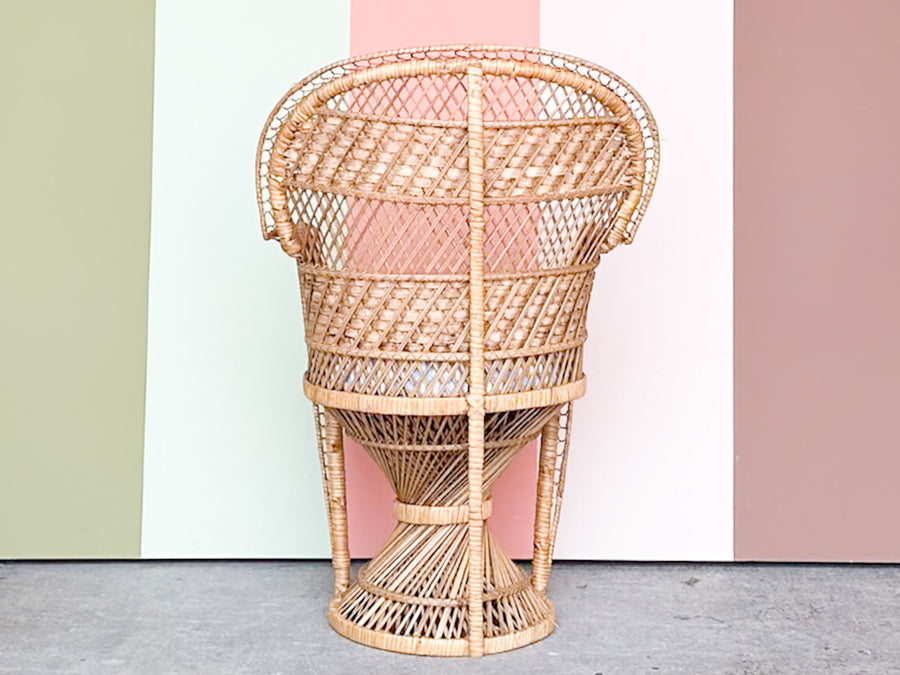 Sweet Rattan Child's Peacock Chair
