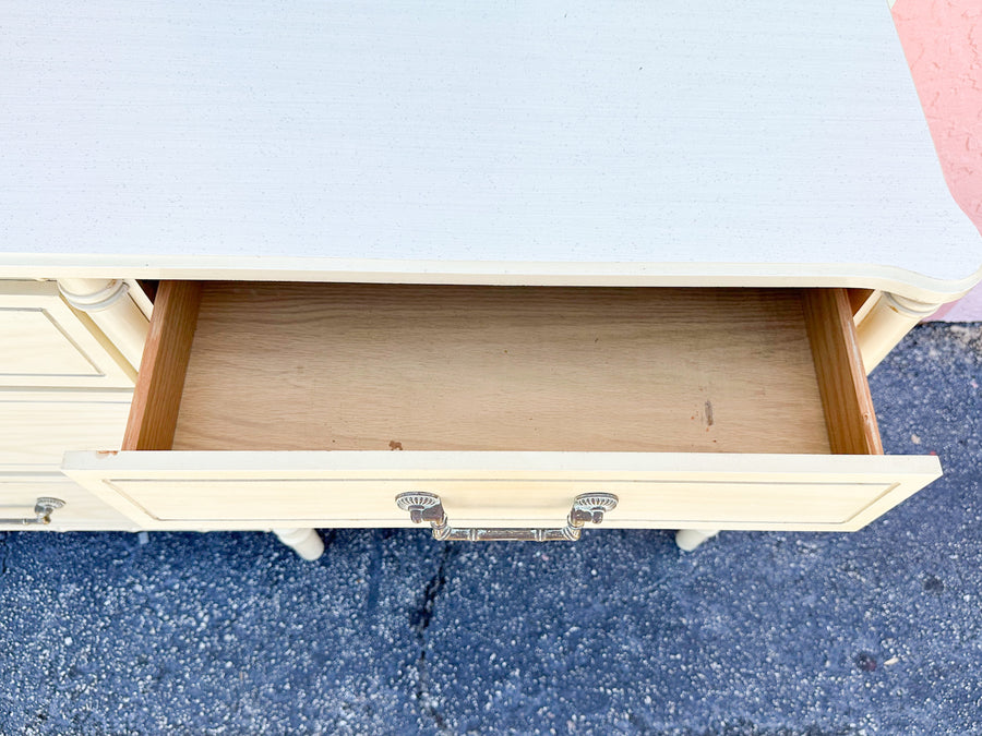 Palm Beach Chic Faux Bamboo Desk