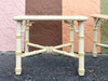 Pair of Faux Bamboo Side Tables