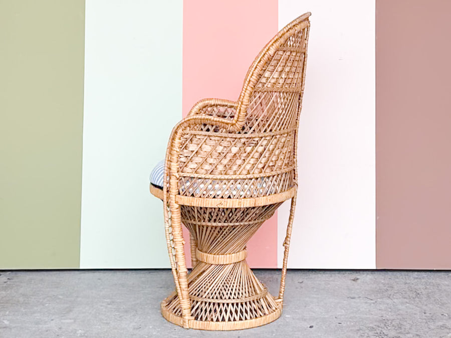 Sweet Rattan Child's Peacock Chair
