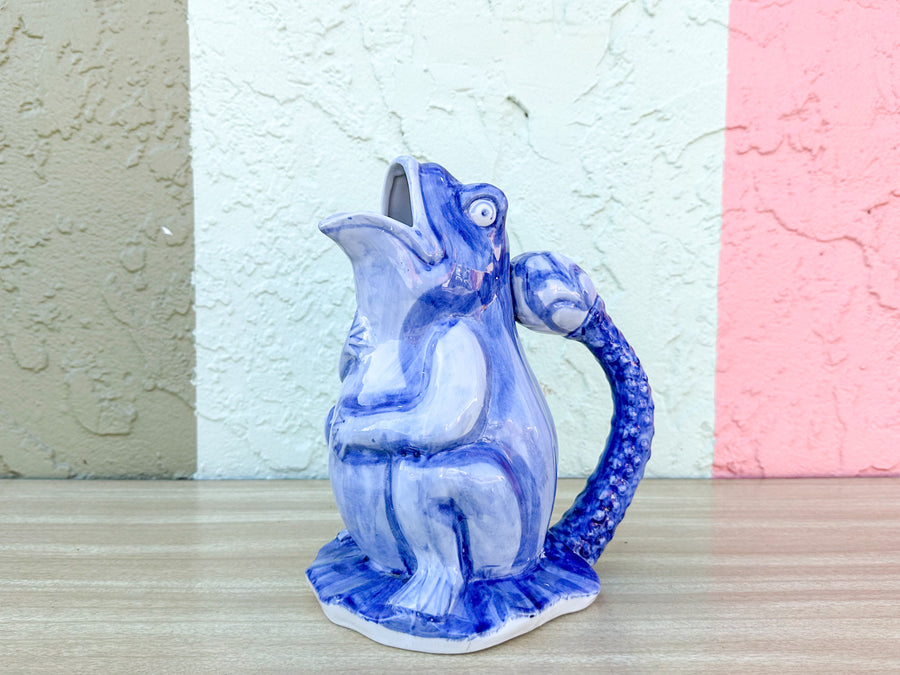 Ceramic Frog Pitcher