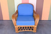Rattan Lounge Chair and Ottoman