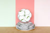 Set of Eight Italian Flower Plates