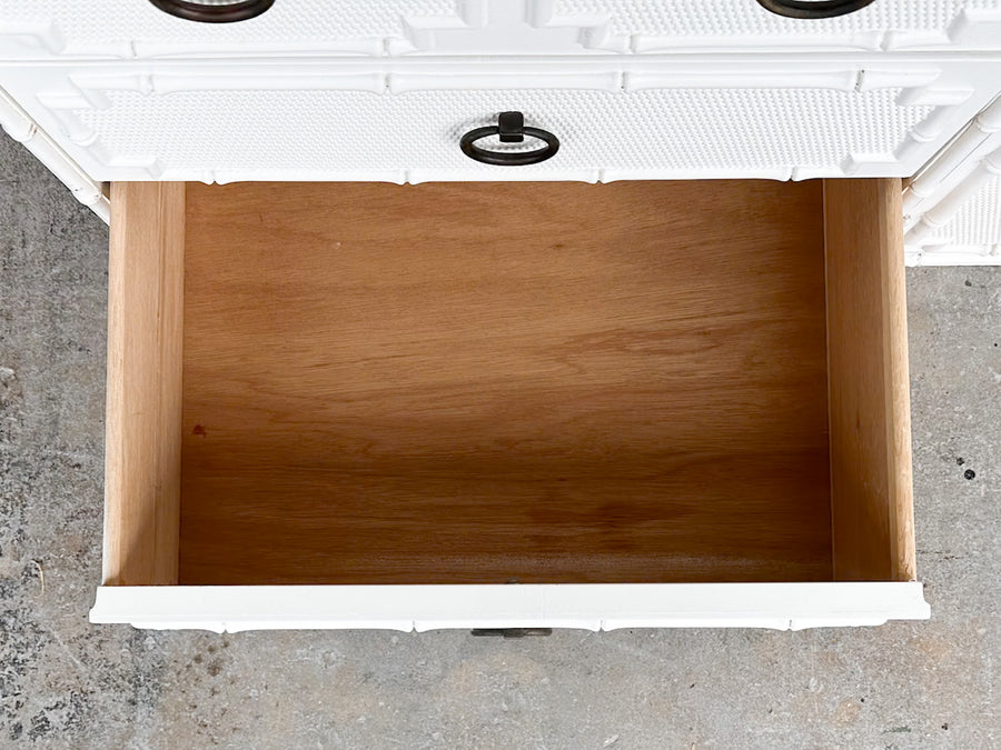Palm Beach Style Faux Bamboo Credenza