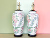 Pair of Pretty Floral Lamps