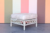 Ficks Reed Rattan Lattice Ottoman