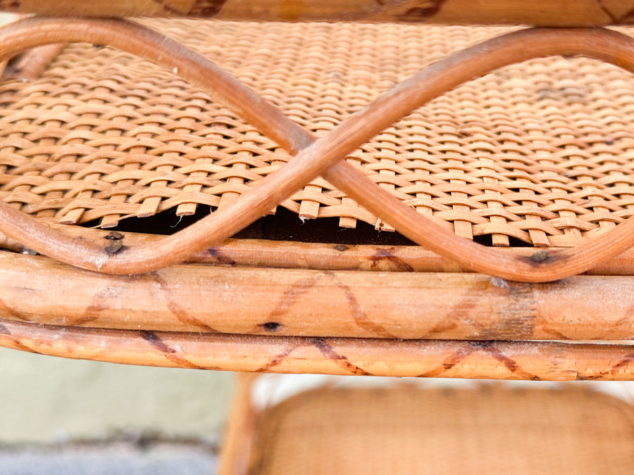 Petite Old Florida Rattan Cart