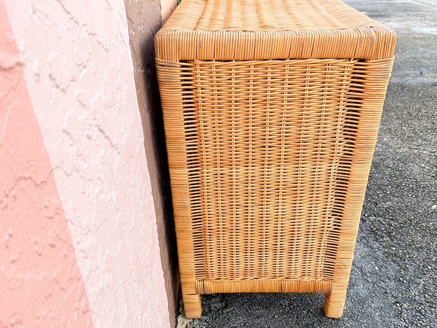 Coastal Chic Wicker Dresser