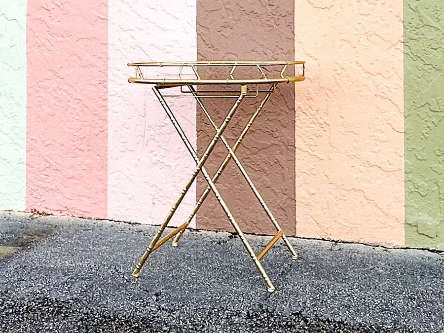 Cute Regency Style Folding Side Table
