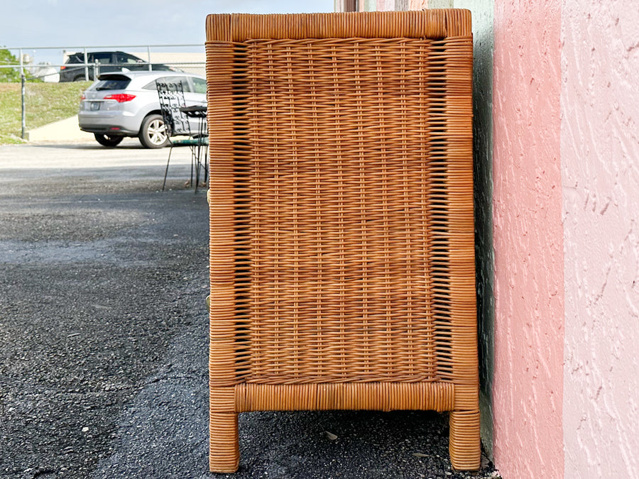 Coastal Chic Wicker Dresser