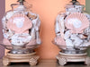 Pair of Petite Old Florida Shell Lamps