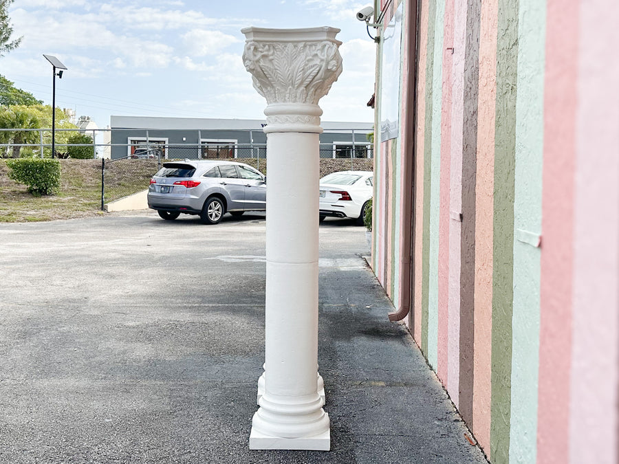 Pair of Plaster Monkey Columns