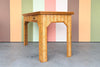 Old Florida Parquet Rattan Desk