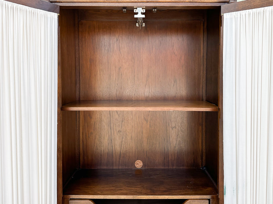 Handsome Faux Bamboo Armoire
