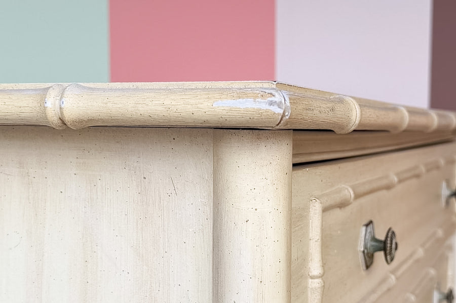 Thomasville Faux Bamboo Tall Chest