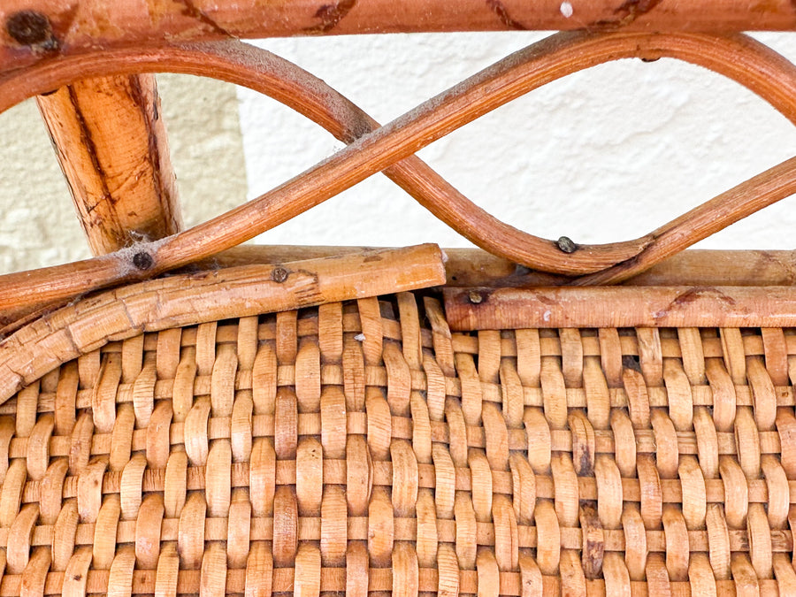 Petite Old Florida Rattan Cart
