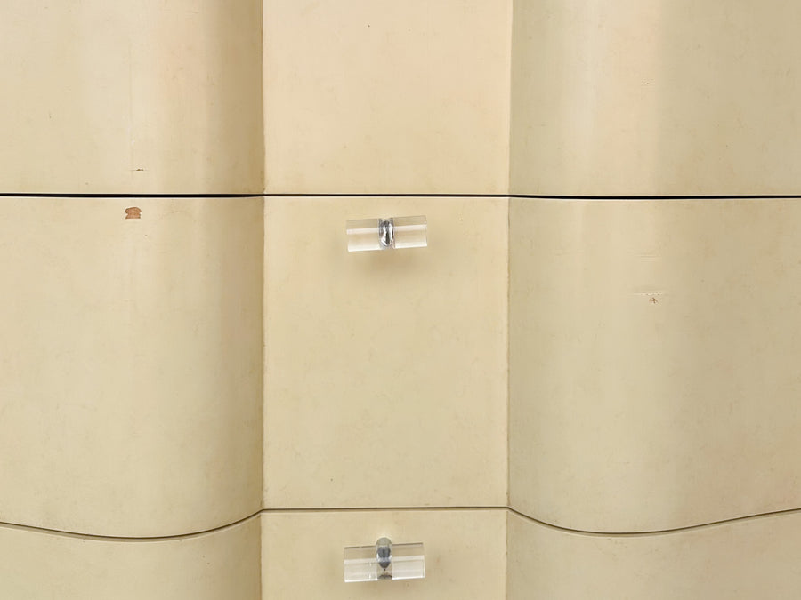 Pair of Lane Venture Serpentine Front Chests