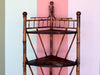 Petite Tortoiseshell Bamboo Corner Etagere