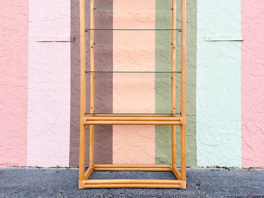 Rattan Pagoda Etagere