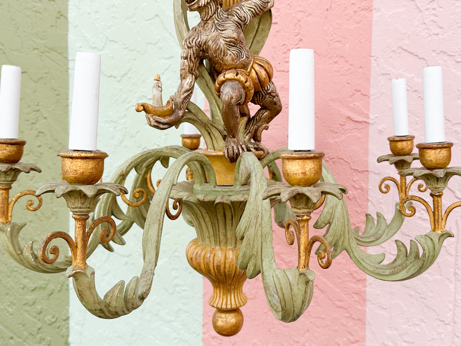 Whimsical Monkey Chandelier