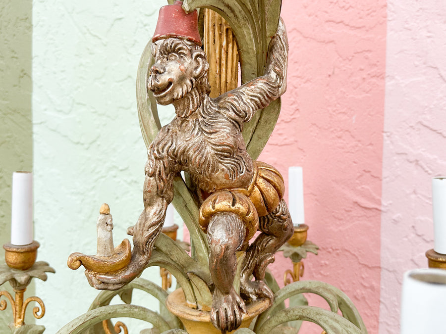 Whimsical Monkey Chandelier