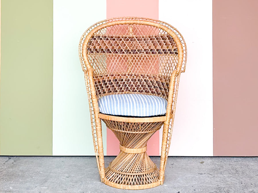 Sweet Rattan Child's Peacock Chair