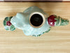 Majolica Frog Sugar and Creamer Set