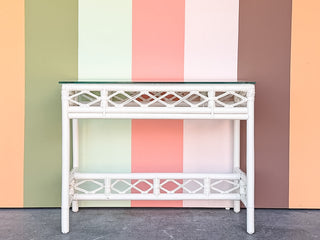 Ficks Reed Rattan Console