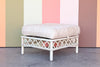 Ficks Reed Rattan Lattice Ottoman