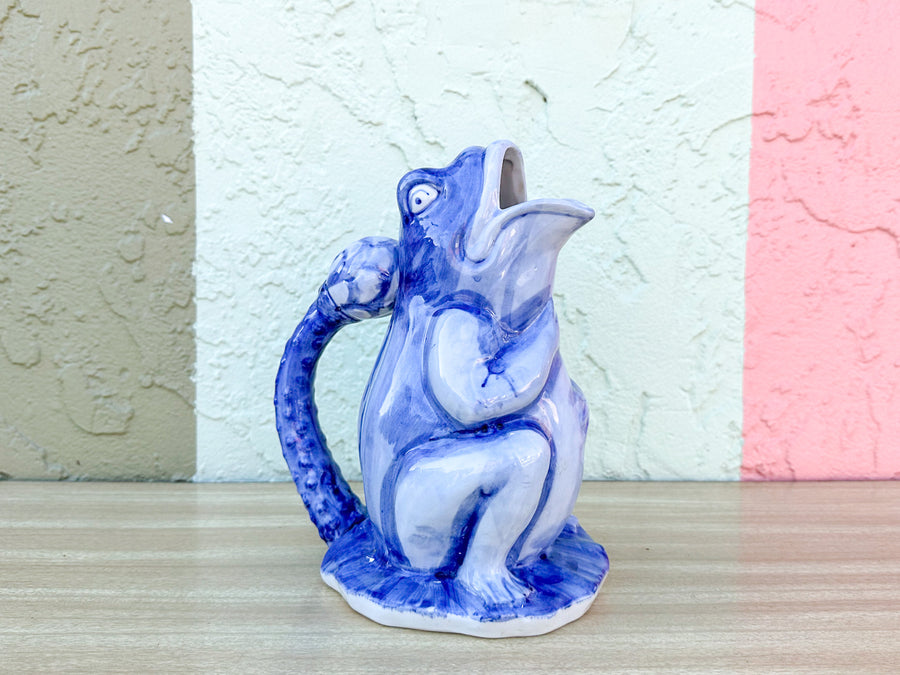 Ceramic Frog Pitcher